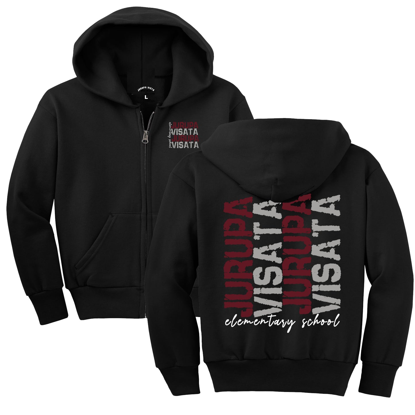 Black Zip-Up Sweater (Adult/Youth)