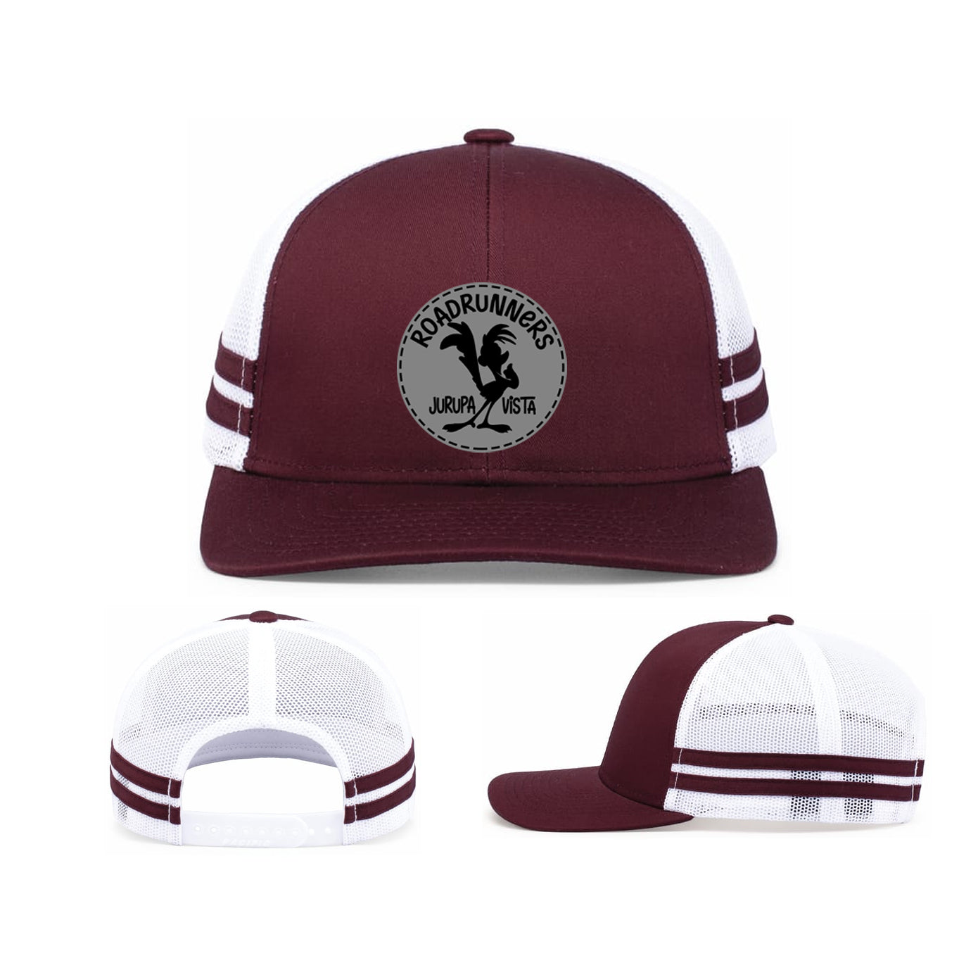 Stripe Trucker Hat with patch