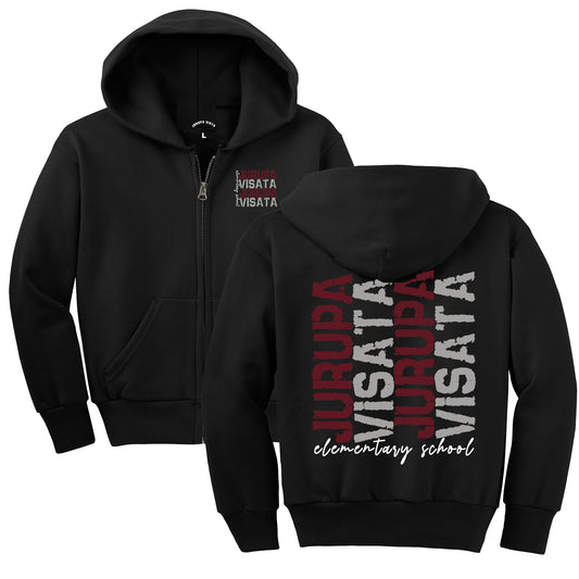 Black Zip-Up Sweater (Adult/Youth)