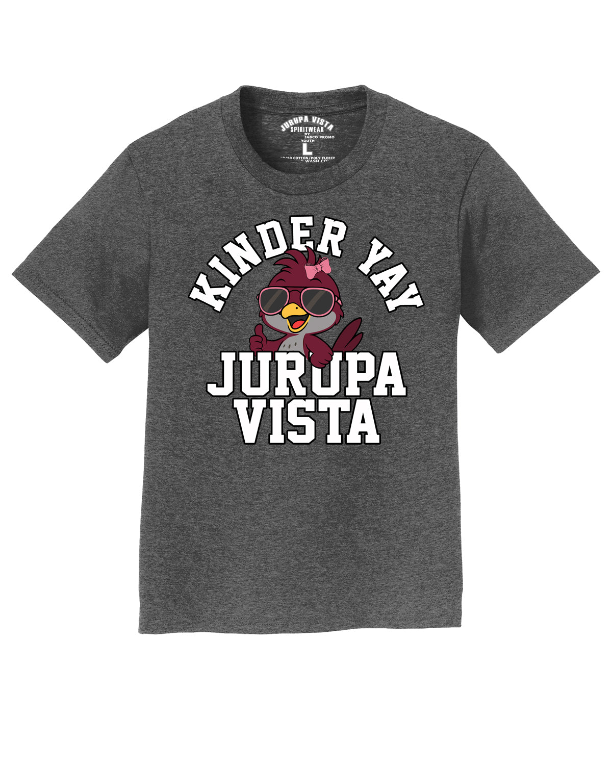 KINDER YAY pink bow T-shirt (Adult/Youth)